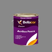 Tinta Acrílica Fosca Premium C84 Cinza Grafite 3,2L Bellacor