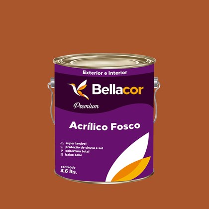 Tinta Acrílica Fosca Premium C85 Doce de Laranja 3,2L Bellacor