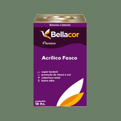 Tinta Acrílica Fosca Premium C93 Verde Botânico 16L Bellacor