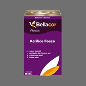 Tinta Acrílica Fosca Premium C95 Cinza Grafite 16L Bellacor