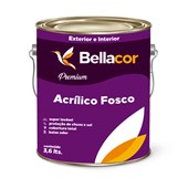 Tinta Acrílica Fosco Branco Premium 3,6L -  Bellacor