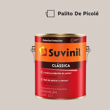 Tinta Acrílica Premium Clássica Fosco Aveludado Palito de Picolé 3,2L Suvinil