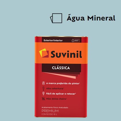 Tinta Acrílica Premium Fosco Aveludado Clássica Água Mineral 16L Suvinil