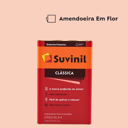 Tinta Acrílica Premium Fosco Aveludado Clássica Amendoeira em Flor 16L Suvinil