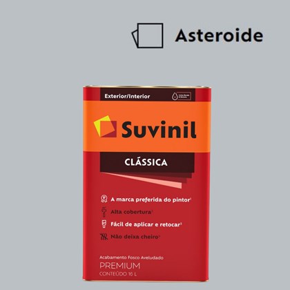 Tinta Acrílica Premium Fosco Aveludado Clássica Asteroide 16L Suvinil
