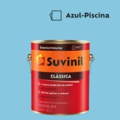 Tinta Acrílica Premium Fosco Aveludado Clássica Azul-Piscina 3,2L Suvinil