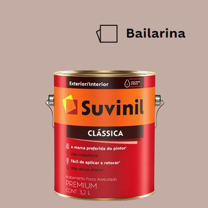Tinta Acrílica Premium Fosco Aveludado Clássica Bailarina 3,2L Suvinil