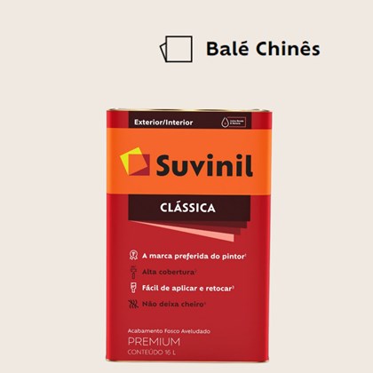 Tinta Acrílica Premium Fosco Aveludado Clássica Balé Chinês 16L Suvinil