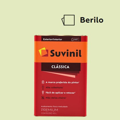 Tinta Acrílica Premium Fosco Aveludado Clássica Berilo 16L Suvinil