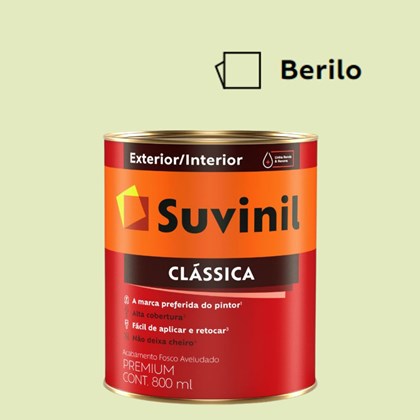 Tinta Acrílica Premium Fosco Aveludado Clássica Berilo 800ml Suvinil