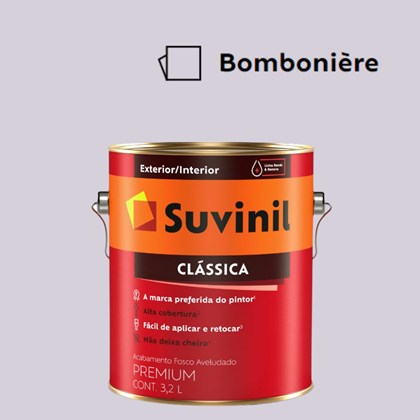 Tinta Acrílica Premium Fosco Aveludado Clássica Bombonière 3,2L Suvinil