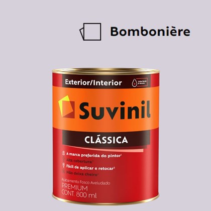 Tinta Acrílica Premium Fosco Aveludado Clássica Bombonière 800ml Suvinil