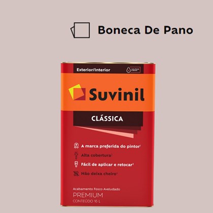 Tinta Acrílica Premium Fosco Aveludado Clássica Boneca De Pano 16L Suvinil