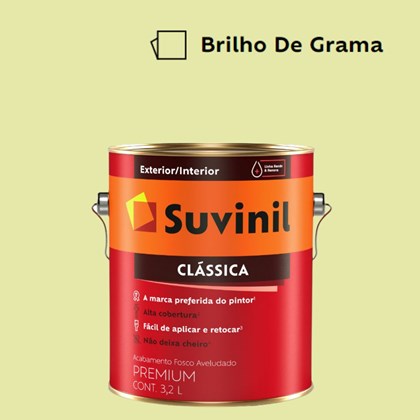 Tinta Acrílica Premium Fosco Aveludado Clássica Brilho De Grama 3,2L Suvinil