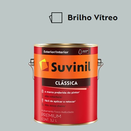 Tinta Acrílica Premium Fosco Aveludado Clássica Brilho Vítreo 3,2L Suvinil