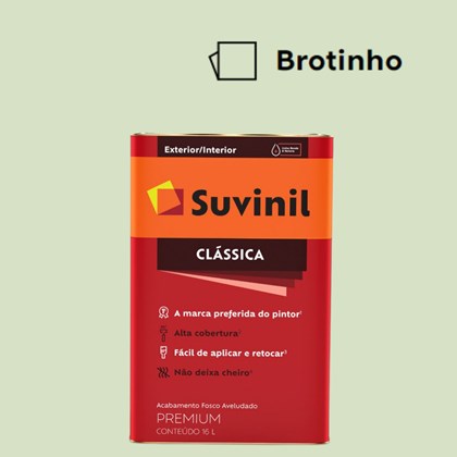 Tinta Acrílica Premium Fosco Aveludado Clássica Brotinho 16L Suvinil