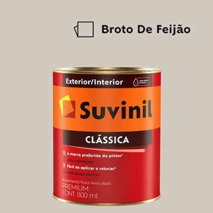 Tinta Acrílica Premium Fosco Aveludado Clássica Broto De Feijão 800ml Suvinil