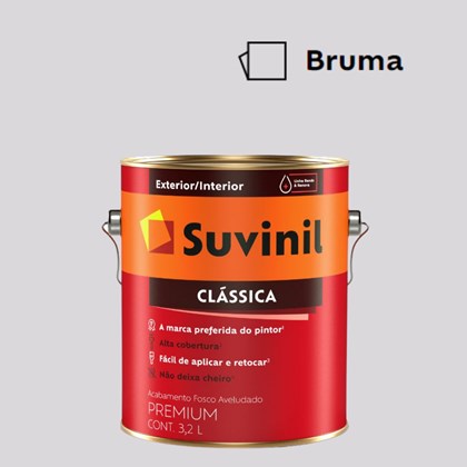Tinta Acrílica Premium Fosco Aveludado Clássica Bruma 3,2L Suvinil