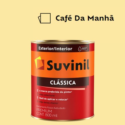 Tinta Acrílica Premium Fosco Aveludado Clássica Café Da Manhã 800ml Suvinil
