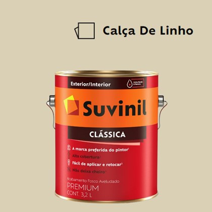 Tinta Acrílica Premium Fosco Aveludado Clássica Calça De Linho 3,2L Suvinil