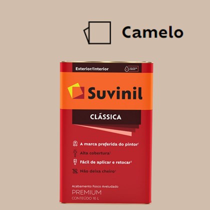 Tinta Acrílica Premium Fosco Aveludado Clássica Camelo 16L Suvinil