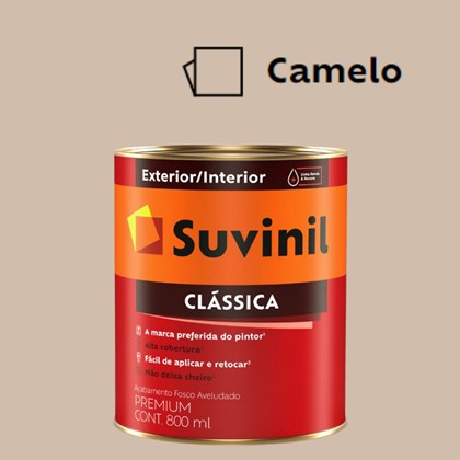 Tinta Acrílica Premium Fosco Aveludado Clássica Camelo 800ml Suvinil
