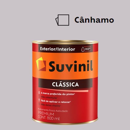 Tinta Acrílica Premium Fosco Aveludado Clássica Cânhamo 800ml Suvinil