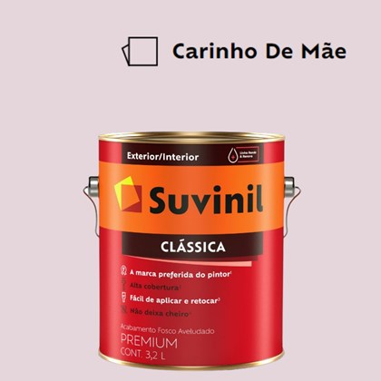 Tinta Acrílica Premium Fosco Aveludado Clássica Carinho De Mãe 3,2L Suvinil