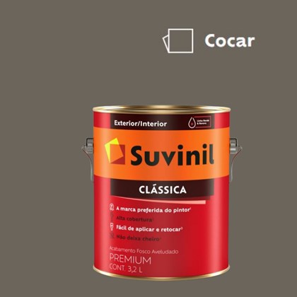 Tinta Acrílica Premium Fosco Aveludado Clássica Cocar 3,2L Suvinil