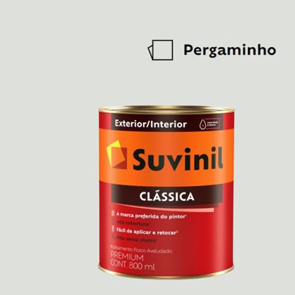 Tinta Acrílica Premium Fosco Aveludado Clássica Pergaminho 800ml Suvinil