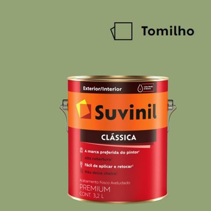 Tinta Acrílica Premium Fosco Aveludado Clássica Tomilho 3,2L Suvinil