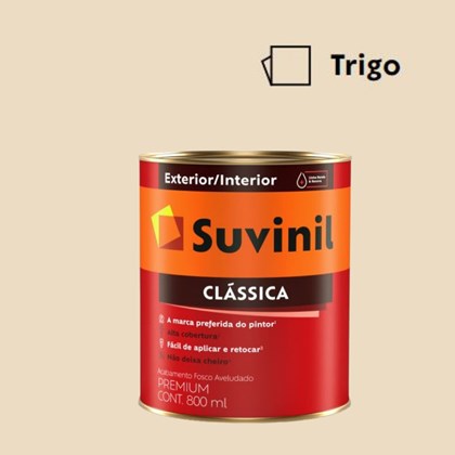 Tinta Acrílica Premium Fosco Aveludado Clássica Trigo 800ml Suvinil
