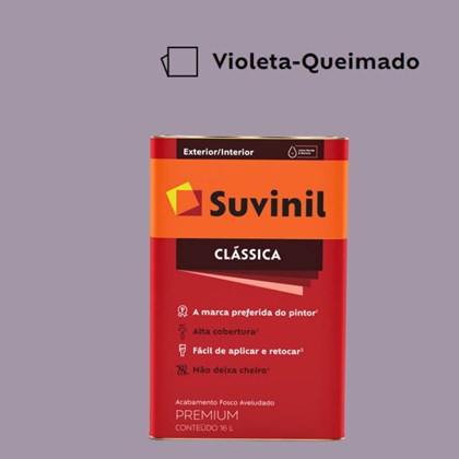 Tinta Acrílica Premium Fosco Aveludado Clássica Violeta Queimado 16L Suvinil