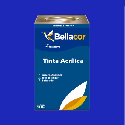 Tinta Acrílica Semi-Brilho C11 Azul Safira 16L Bellacor