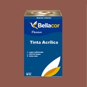 Tinta Acrílica Semi-Brilho C74 Marrom Claro 16L Bellacor