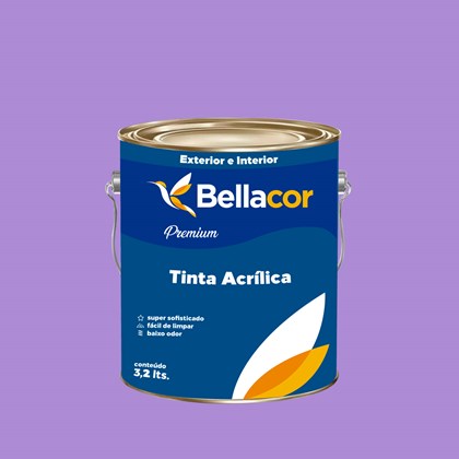 Tinta Acrílica Semi-Brilho Premium A12 Lavanda 3,2L Bellacor