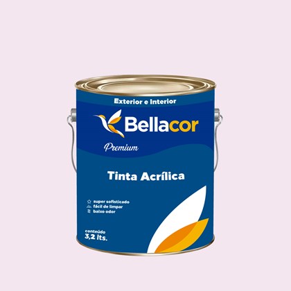 Tinta Acrílica Semi-Brilho Premium A15 Leite de Rosas 3,2L Bellacor