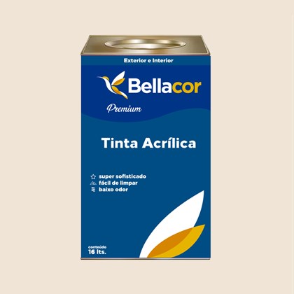 Tinta Acrílica Semi-Brilho Premium A20 Aveia e Mel 16L Bellacor