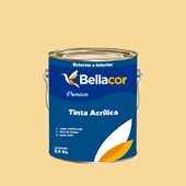 Tinta Acrílica Semi-Brilho Premium A30 Amarelo 3,2L Bellacor