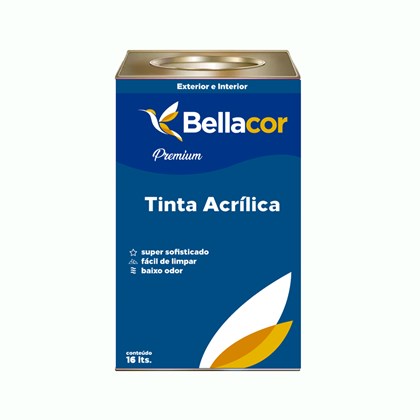 Tinta Acrílica Semi-Brilho Premium A46 Limonada 16L Bellacor