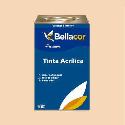 Tinta Acrílica Semi-Brilho Premium A51 Laranja Secreto 16L Bellacor