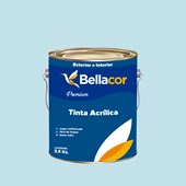 Tinta Acrílica Semi-Brilho Premium A76 Azul Delicado 3,2L Bellacor