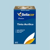 Tinta Acrílica Semi-Brilho Premium A83 Azul Claro 16L Bellacor