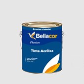 Tinta Acrílica Semi-Brilho Premium A96 Cinza Alumínio 3,2L Bellacor
