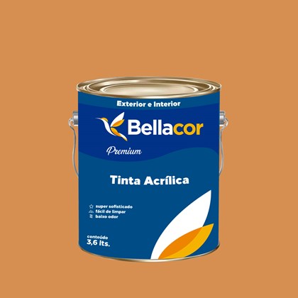 Tinta Acrílica Semi-Brilho Premium B101 Bronze 3,2L Bellacor