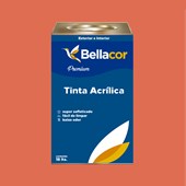 Tinta Acrílica Semi-Brilho Premium B17 Vermelho Fogueira 16L Bellacor