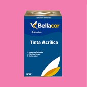 Tinta Acrílica Semi-Brilho Premium B50 Rosa Flory 16L Bellacor