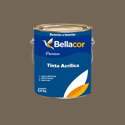 Tinta Acrílica Semi-Brilho Premium C108 Cinza Tabapuã 3,2L Bellacor