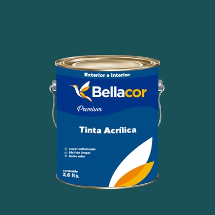Tinta Acrílica Semi-Brilho Premium C47 Azul Pernambuco 3,2L Bellacor
