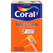 Tinta Coral Acrílica Fosca Super Lavável Eggshell Branco - 18L